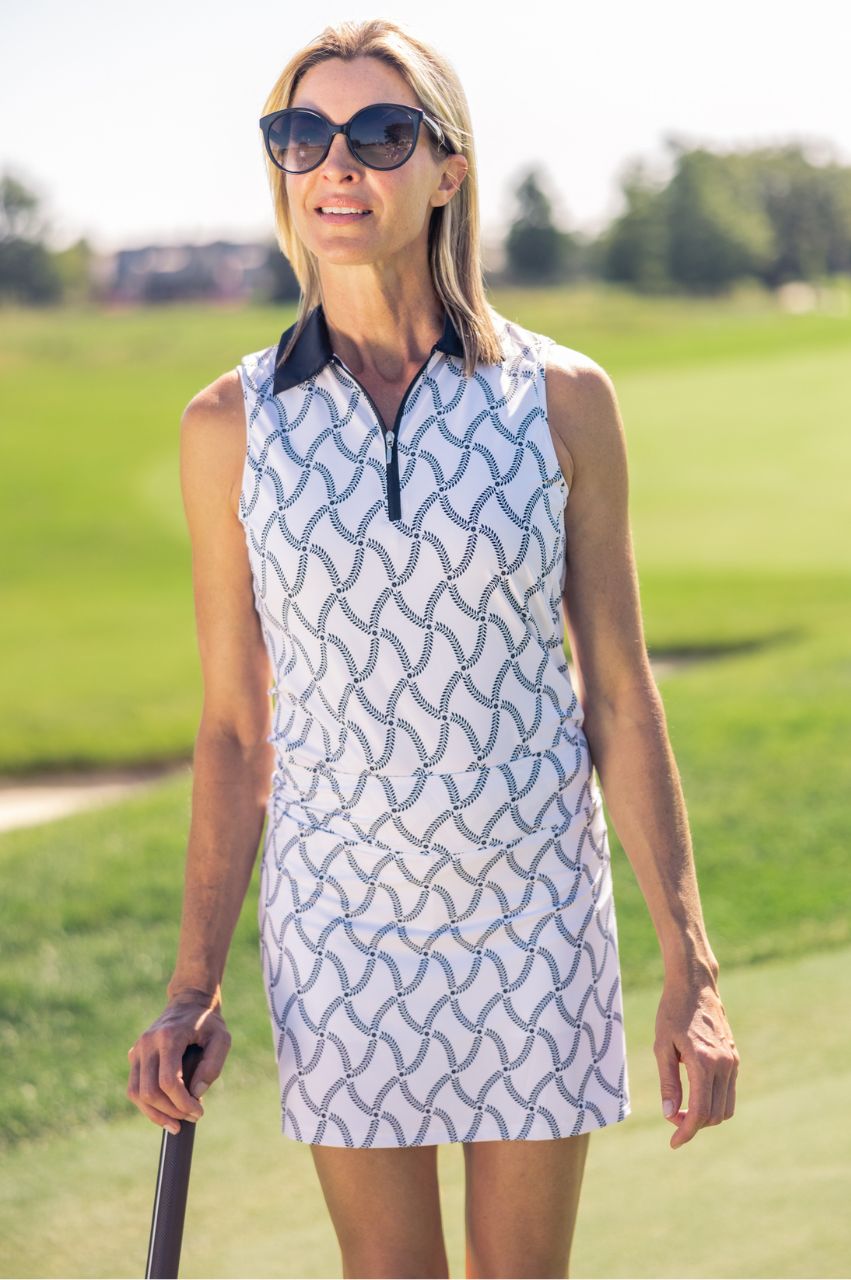 Simply Elegant Sleeveless Cool Girl Polo - GolftiniTops