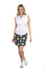 Golftini | White with Yellow Ric Rac Sleeveless Polo | Ladies Golf Top