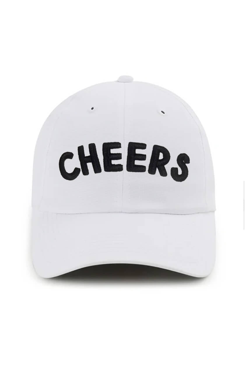 White Cheers Small Fit Performance Hat - GolftiniHats & Visors