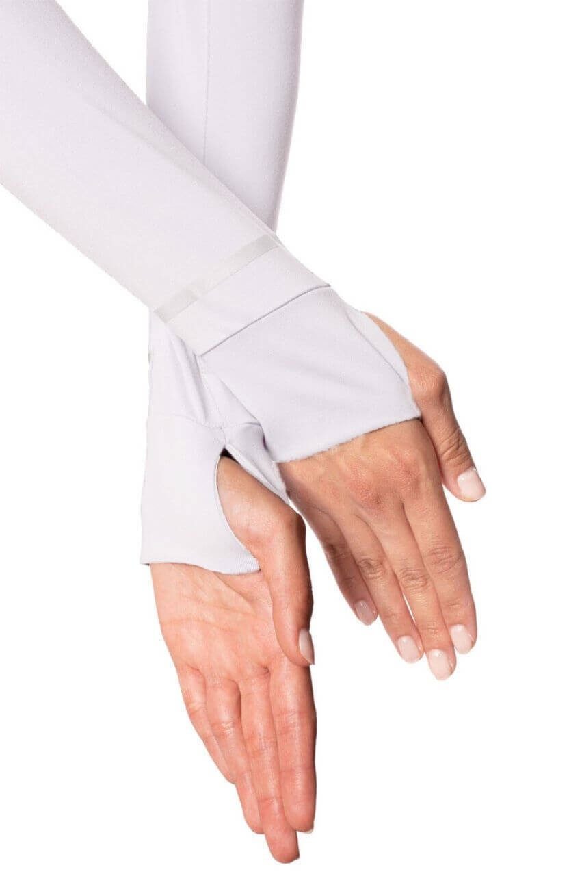 White Fabulous Mock Pullover - GolftiniTops