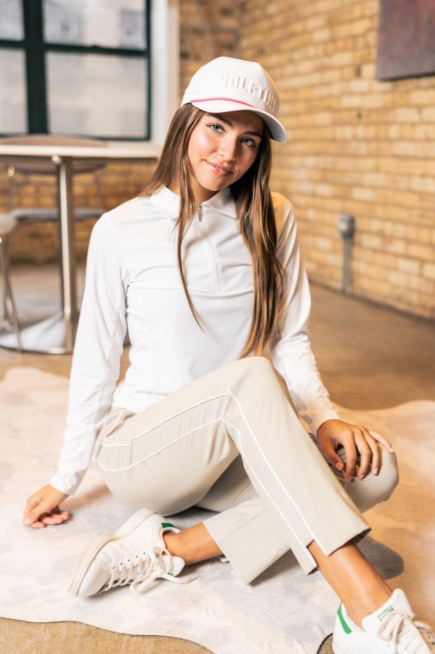 White Small Fit Rope Hat - GolftiniHats & Visors