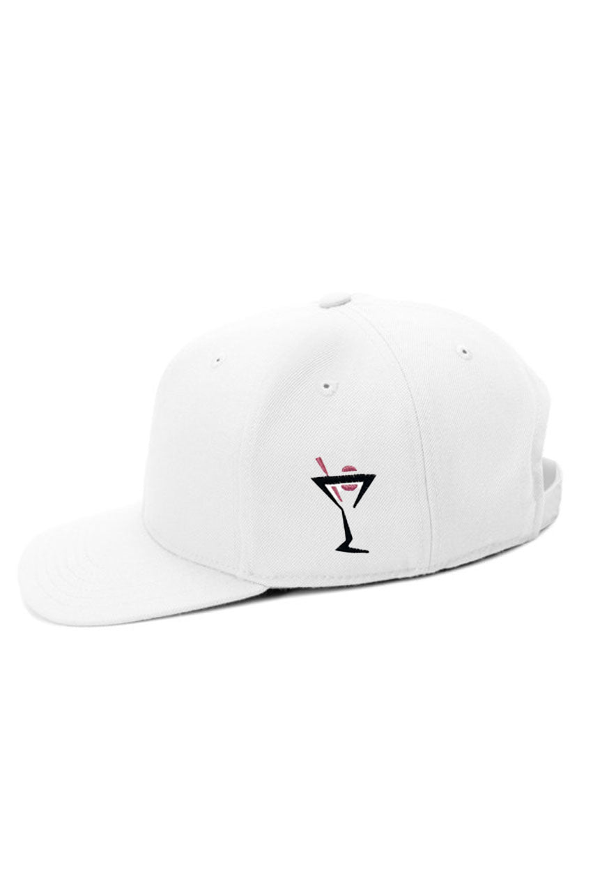 White TINI Snapback Hat Hot Pink - GolftiniHats & Visors