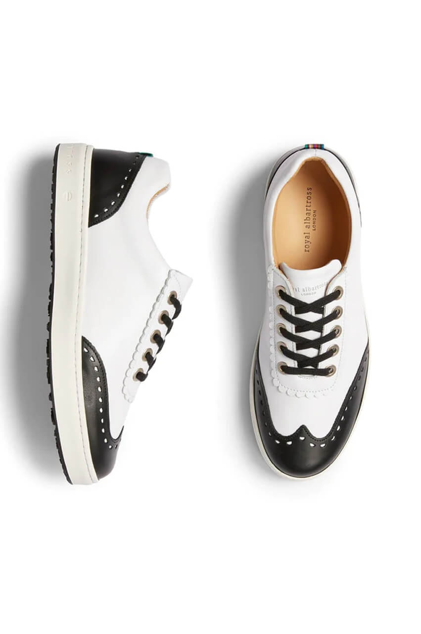 Primrose White Black Women s Spikeless Golf Shoe Royal Albartross