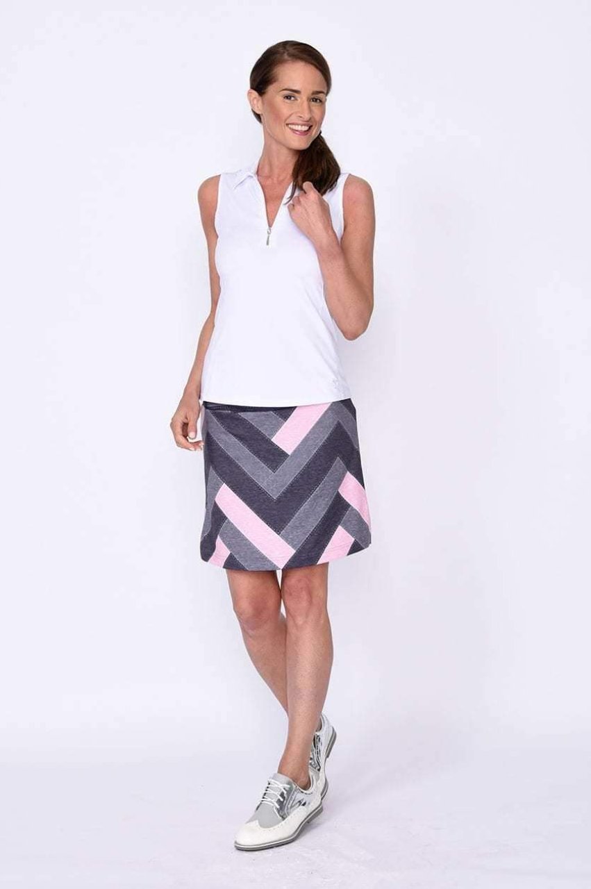 Twilight Patchwork Pull-On Tech Skort