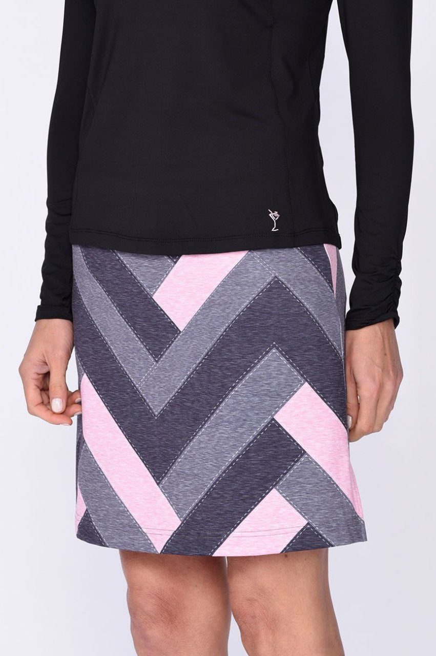 Twilight Patchwork Pull-On Tech Skort