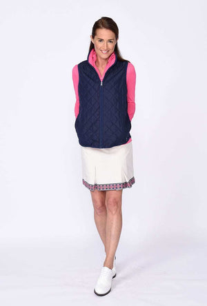 Reversible Wind Vest - Navy / Hot Pink