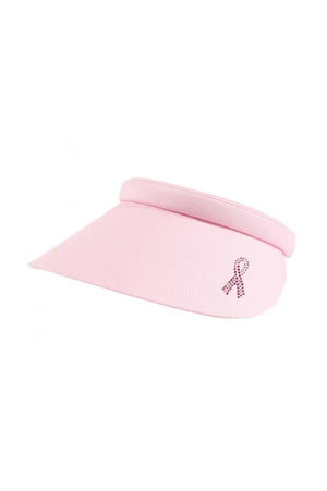 Audrey Pink Ribbon Visor - Powder Pink