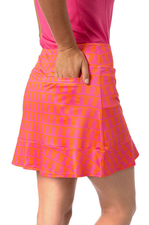 Pull-On Ruffle Stretch Skort 16.5" | Push Up Pop