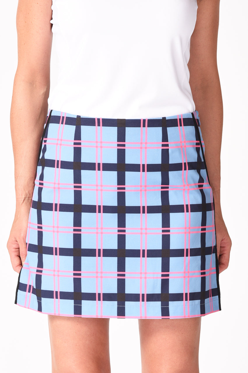 Plaid Performance Stretch Skort | Hopscotch
