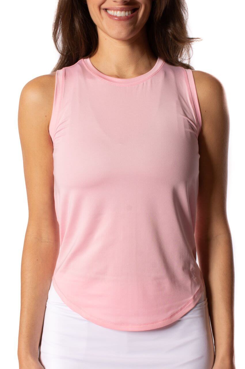 Womens athletic Light Pink sleeveless top