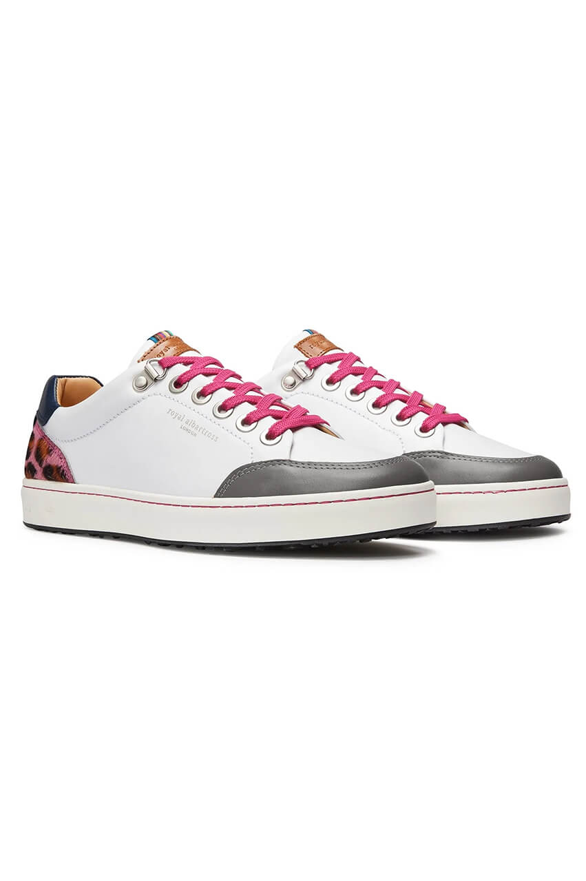 Women&#39;s Royal Albartross Golf Shoes | The Fieldfox Pink Leopard