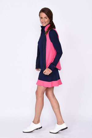 Reversible Wind Vest - Navy / Hot Pink