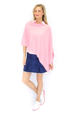 Light Pink Cotton Cashmere Poncho