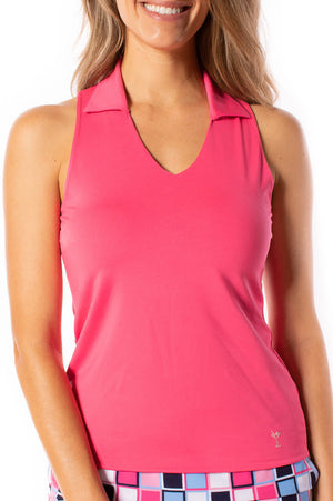Hot Pink Sleeveless Lisa Sport Polo