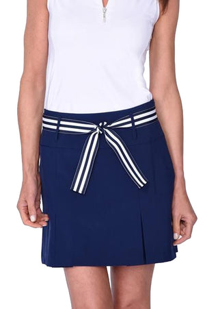 Navy Pleat Performance Stretch Skort 18" | Eagle