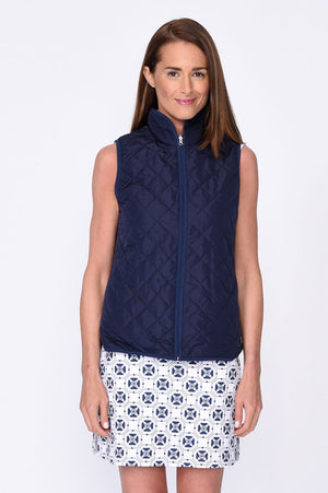 Navy & Hot Pink Reversible Wind Vest