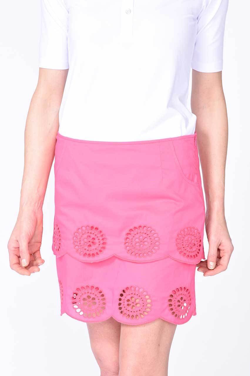 Hot Pink Stretch Cotton Skort | Pretty Woman