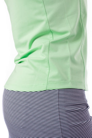 Sleeveless Zip Polo