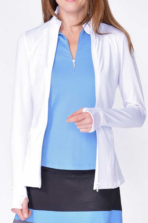 White with Light Pink GT Tech Jacket